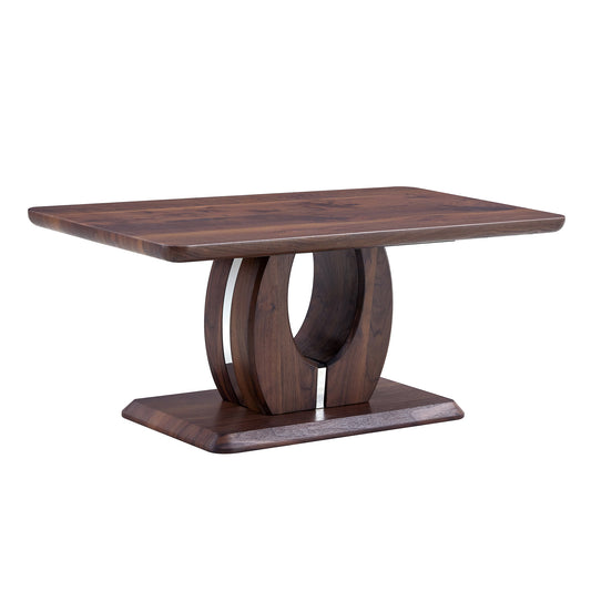 Modern Minimalist Walnut Dark Brown Texture Sticker-Patterned MDF Rectangular Coffee Table. Add a quiet and cozy atmosphere to your home.MDF coffee table,Walnut,Dark Brown textured Sticker,side table. SolidRoot Buy Furniture USA