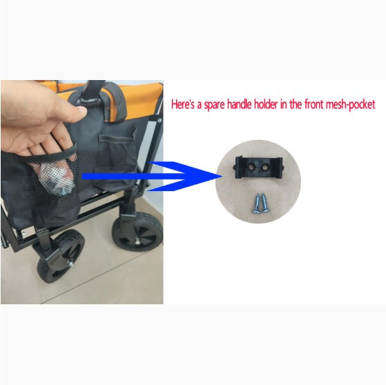 Compact Collapsible Wagon Garden Cart Shopping Cart Outdoor Camping Wagon Utility Cart Livingsource
