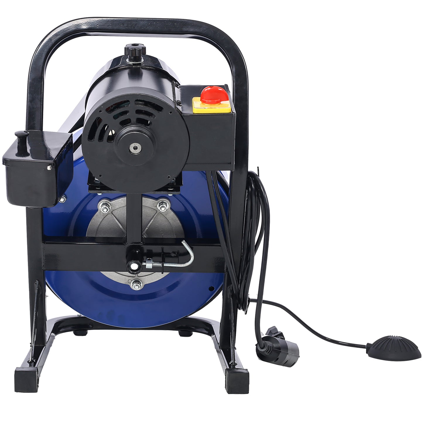60FTx1/2Inch Drain Cleaner Machine Electric Drain Auger with 4 Cutter & Foot Switch Drain Cleaner Machine Sewer Snake Drill Drain Auger Cleaner for 1" to 4" Pipes