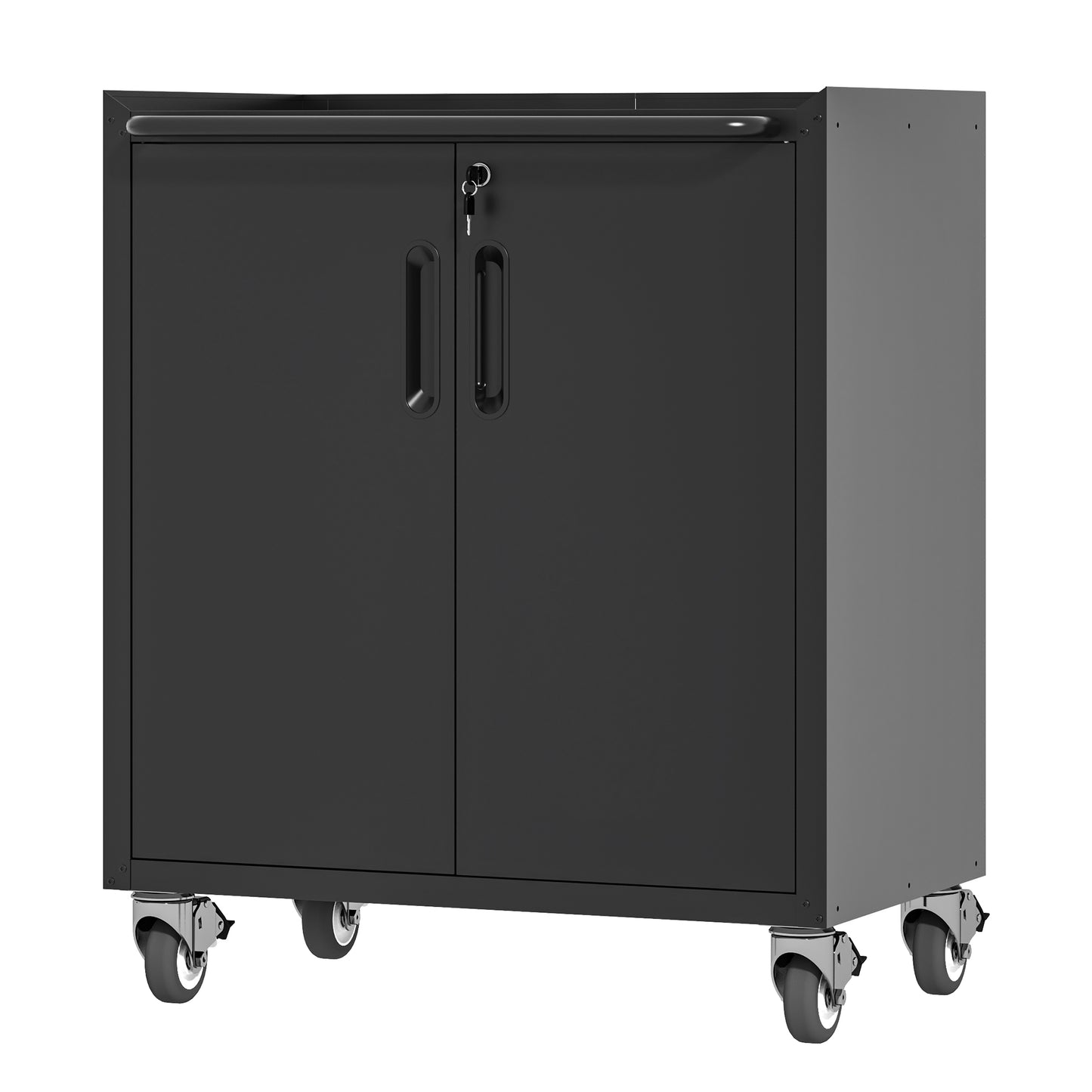 Heavy-Duty Metal Garage Storage Cabinet with Wheels - Sturdy and Durable Tool Storage Cabinet for Garage, Office, and Home Organizer Solutions SolidRoot Buy Furniture USA