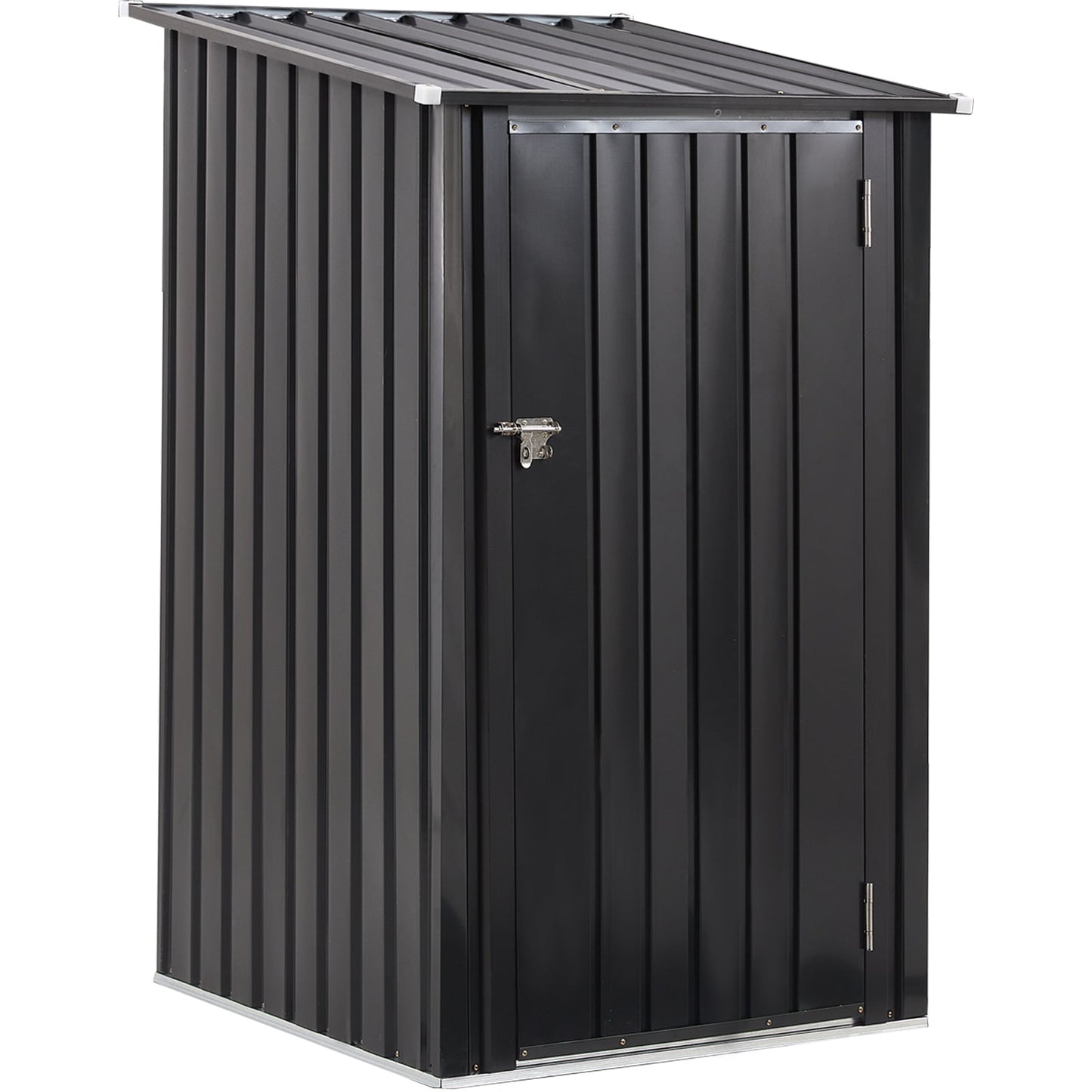 Outdoor Storage Shed, 3 x 3 FT Metal Steel Garden Shed with Single Lockable Door, Small Shed Outdoor Steel Utility Tool Shed for Backyard Patio Garden Lawn SolidRoot Buy Furniture USA
