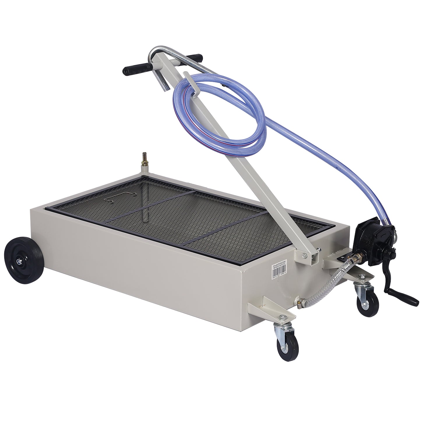 20-Gallon Low-Profile Oil Drain with Pump, Gray
