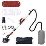 Drywall Sander, 780W Electric Drywall Sander with Vacuum Dust Collection 6.5A Motor Dustless Floor Sander with Variable Speed 900-1800RPM, LED Light, Extendable & Foldable Handle, Livingsource