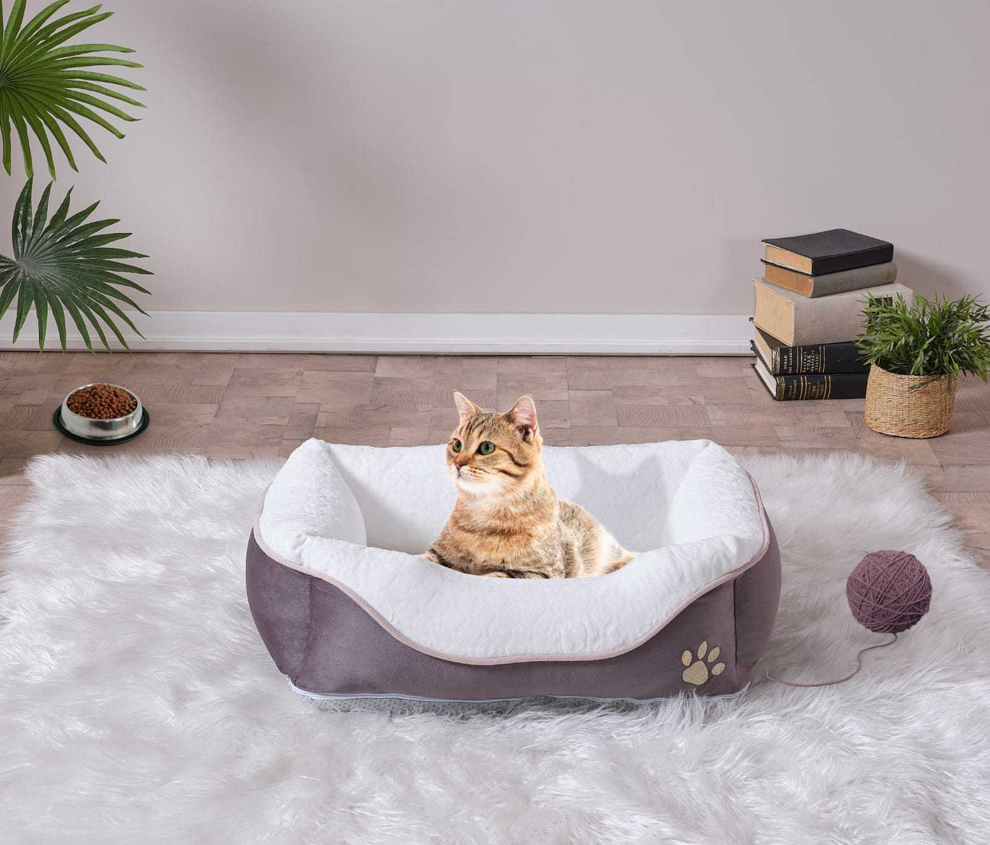 Lina Pet Bed, Anthracite Pet Bed , X Large Size 31'' x 41'' SolidRoot Buy Furniture USA