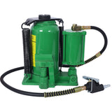 Air Hydraulic Bottle Jack, 20 Ton/44029 LBS All Welded Bottle Jack, 10.2-19.7 inch Lifting Range, Manual Handle and Air Pump, for Car, Pickup, Truck, RV, Auto Repair, Industrial Engineering,Green Livingsource