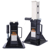 Heavy Duty Pin Type Professional Car Jack Stand with Lock, 22 Ton (44,000 lb) Capacity, Black, 1 Pair Livingsource