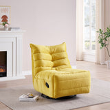 Lazy Chair , Rotatable Modern Lounge with a Side Pocket, Leisure Upholstered Sofa Chair , Reading Chair for Small Space Livingsource