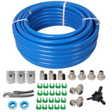 3/4 Inch Tubing Industrial Compressed Air Piping System, 100 Feet Length, High Quality PEX-AL-PEX Tubing,Blue Tubing SolidRoot Buy Furniture USA