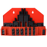 58Pc T-Slot Clamping Kit Mill Machinist Set With T-slot cleaner and Tightening Wrench (5/8 Table Slot 1/2-13 Stud Size) SolidRoot Buy Furniture USA