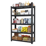 72'H 5-Tier Adjustable Heavy Duty Shelving Metal Mesh Storage Rack (2000 Lbs Loading Capacity) - Metal Shelf Organizer for Pantry, Garage, Kitchen - 35.43'W*15.75'D*72'H - Black SolidRoot Buy Furniture USA