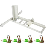 1800 Lb. Capacity Motorcycle Stand/Wheel Chock,adjustable heavy duty with 4 sets tie down Livingsource