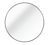 Black 24 Inch Metal Round Bathroom Mirror Livingsource