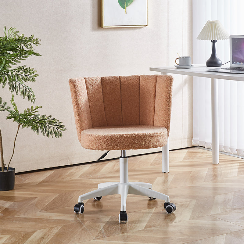 set of 1,Home Office Chair,Fluffy Fuzzy Comfortable Makeup Vanity Chair ,Swivel Desk Chair Height Adjustable Dressing Chair for Bedroom SolidRoot Buy Furniture USA