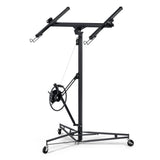 11ft Lift Drywall Panel Hoist Jack for Ceiling - Black SolidRoot Buy Furniture USA