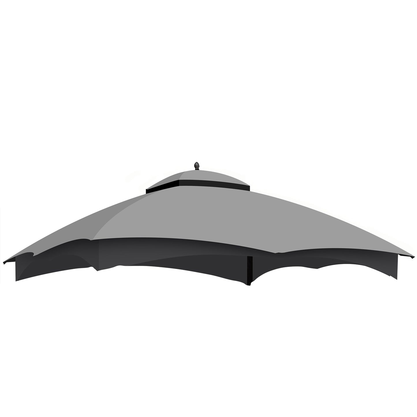 Replacement Canopy Top for Lowe's Allen Roth Heavy Duty Gazebo Roof Gazebo Top with Air Vent 10X12 Gazebo CoverReplacement Top Only (Grey) SolidRoot Buy Furniture USA