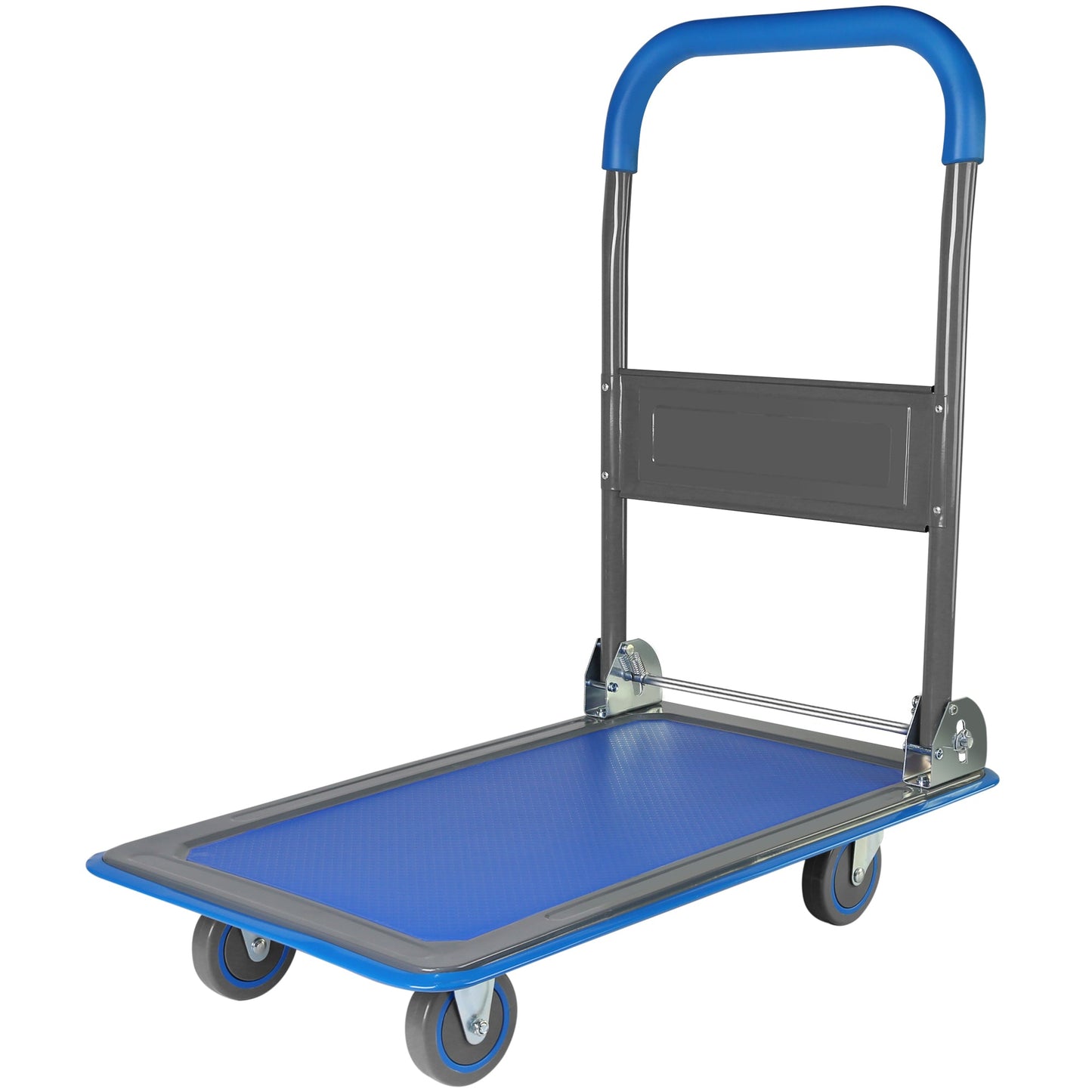 Upgraded Foldable Push Cart Dolly 330 lbs. Capacity Moving Platform Hand Truck Heavy Duty Space Saving Collapsible Swivel Push Handle Flat Bed Wagon SolidRoot Buy Furniture USA