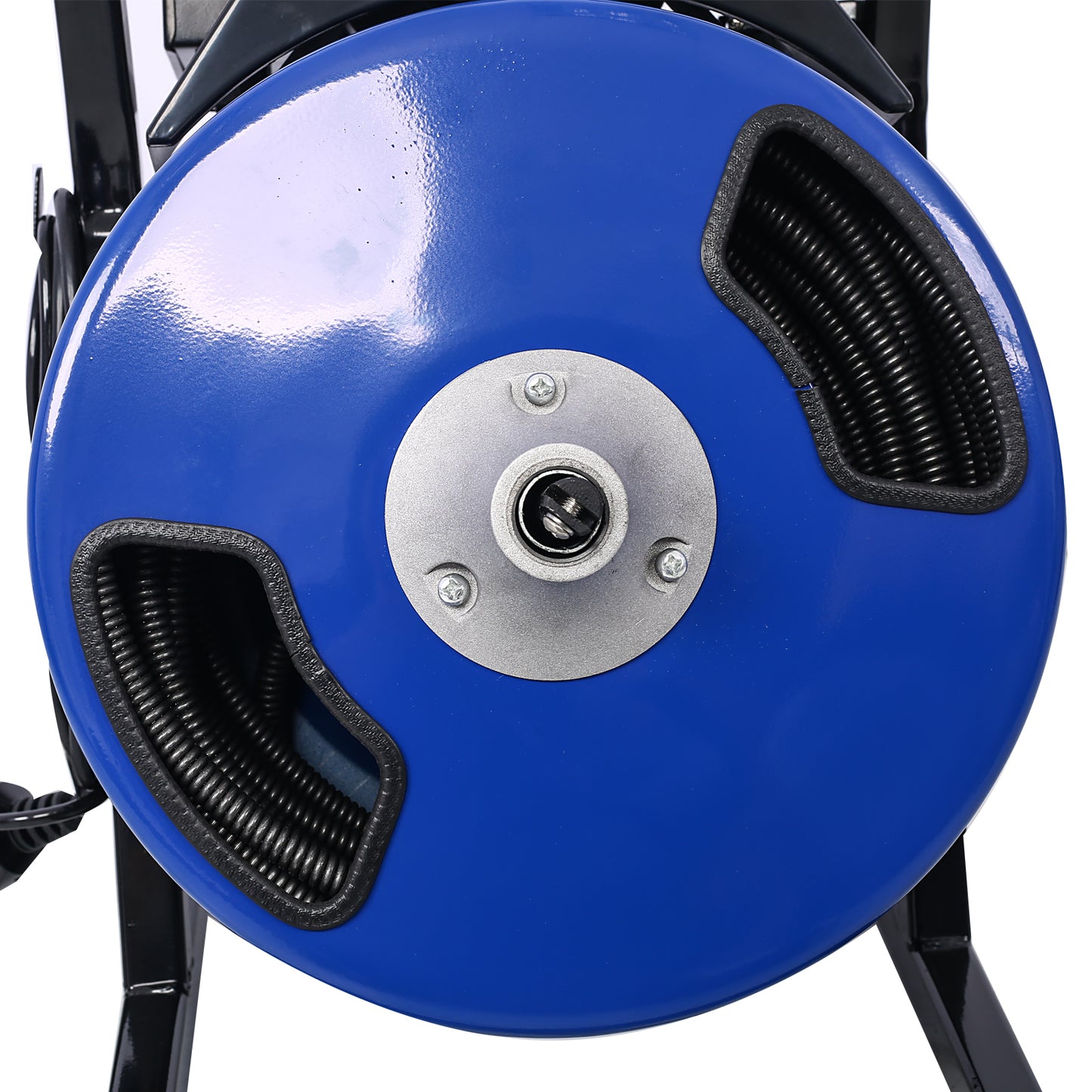 60FTx1/2Inch Drain Cleaner Machine Electric Drain Auger with 4 Cutter & Foot Switch Drain Cleaner Machine Sewer Snake Drill Drain Auger Cleaner for 1" to 4" Pipes
