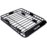 Rooftop Cargo Carrier Basket Motoring Roof Rack,Top Mount Roof Rack 42" black steel - SolidRoot Buy Furniture USA