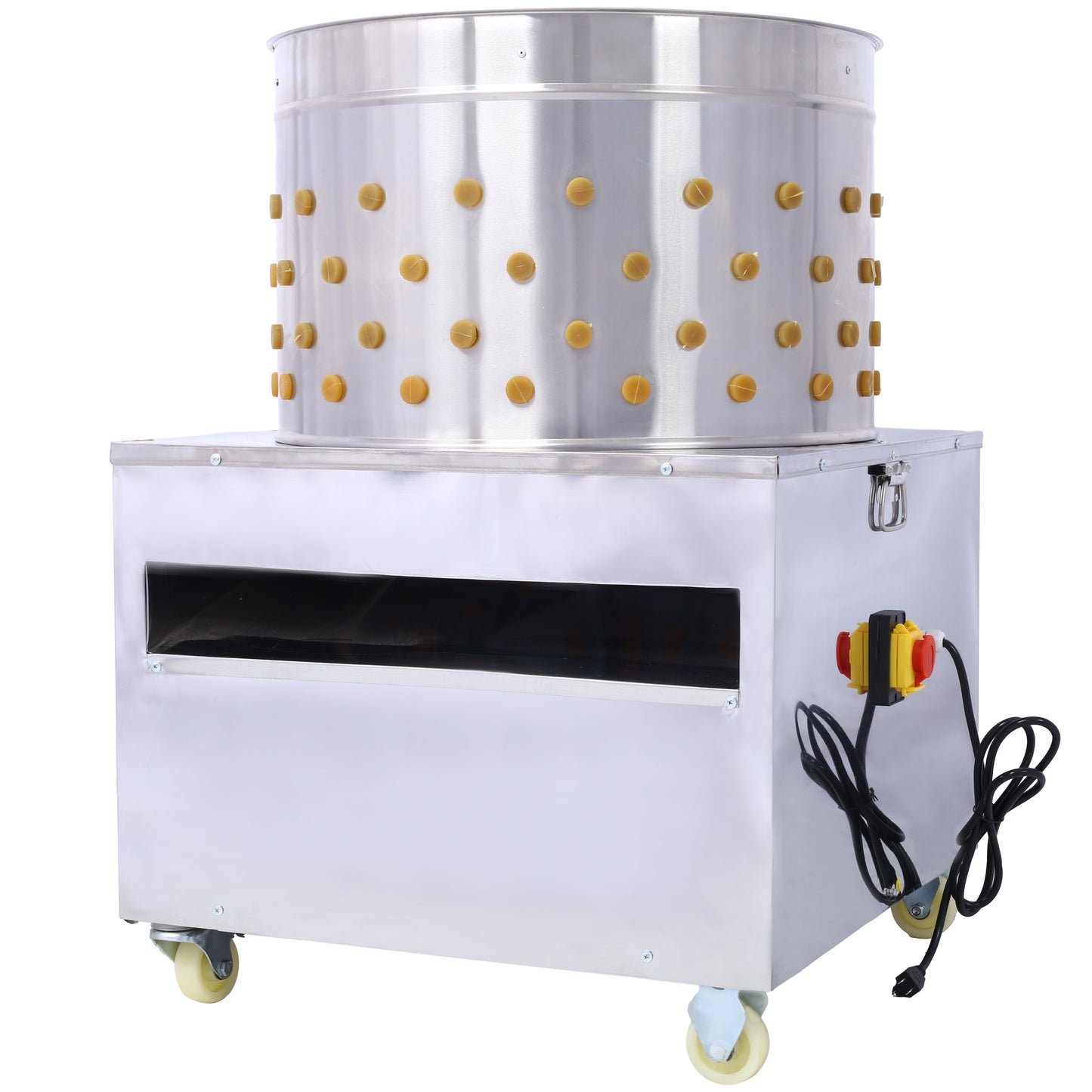 Chicken Plucker, 20Inch Barrel Diameter De-Feather Remover Poultry Machine,Heavy Duty Feather Plucking Machine