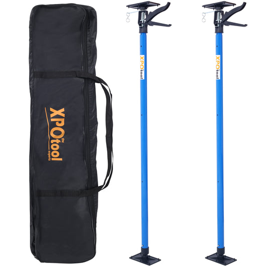 2Pack Adjustable Support Pole,Steel 3rd Hand Support System,Support Rod for Jacks Cargo Bars Drywalls,Cabinet Jacks for Installing Cabinets,Extends from 45 to 114 Inch ,with carrry bag SolidRoot Buy Furniture USA