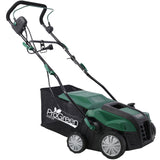 Garden Scarifier, 2-in-1 16INCH Dethatcher Scarifier,15 Amp Electric Lawn Dethatcher,Removable Collection Bag extra large 58QT Livingsource