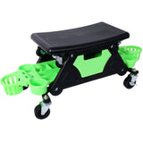 Rolling Detailing Creeper Seat, Roller Mechanic Detailing Utility Seat, Rolling Mechanic Stool with Wheels, Removable Tool Trays Drawer, 300 Lbs Capacity for General Garage Use, and Home Use Livingsource