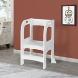 Child Standing Tower, Step Stools for Kids, Toddler Step Stool for Kitchen Counter, White Livingsource
