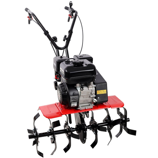 Heavy duty Power tiller, 7HP Gas Engine 212CC, 6 Blades 32.5' Wide and 10' Deep Cultivator - Garden Soil Prep for Planters and Vegetable Beds and More. SolidRoot Buy Furniture USA
