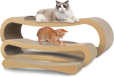 3 in 1 Cat Scratcher Cardboard, Cat Scratching Board Furniture Protector, Cat Scratching Post, Cat Beds for Indoor Cats, Infinity Shape, X-Large SolidRoot Buy Furniture USA