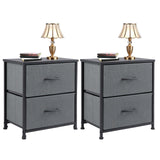 Drawers Dresser Chest of Drawers,Metal Frame and Wood Top,gray,two packs SolidRoot Buy Furniture USA