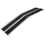 wheel chair ramp 10ft ,aluminium threhold ramp,Portable and Foldable, 600 Pound Capacity, Non-Skid Surface, Two Separate Pieces, for Home, Steps, Stairs, Doorways Livingsource