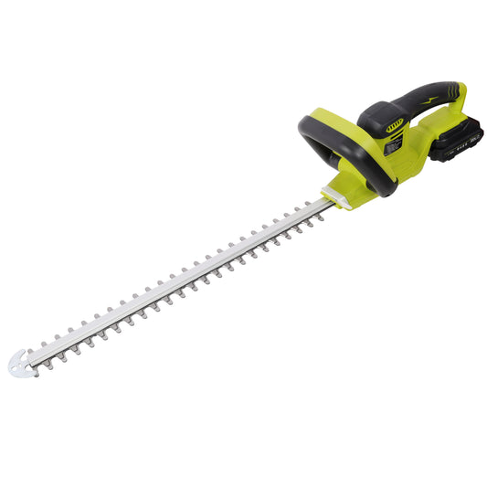21V DC Hedge Trimmer,Brush motor, with Battery and Seat Charger, 21inch Steel Blade, for Lawns, Bushes and Garden Landscaping SolidRoot Buy Furniture USA