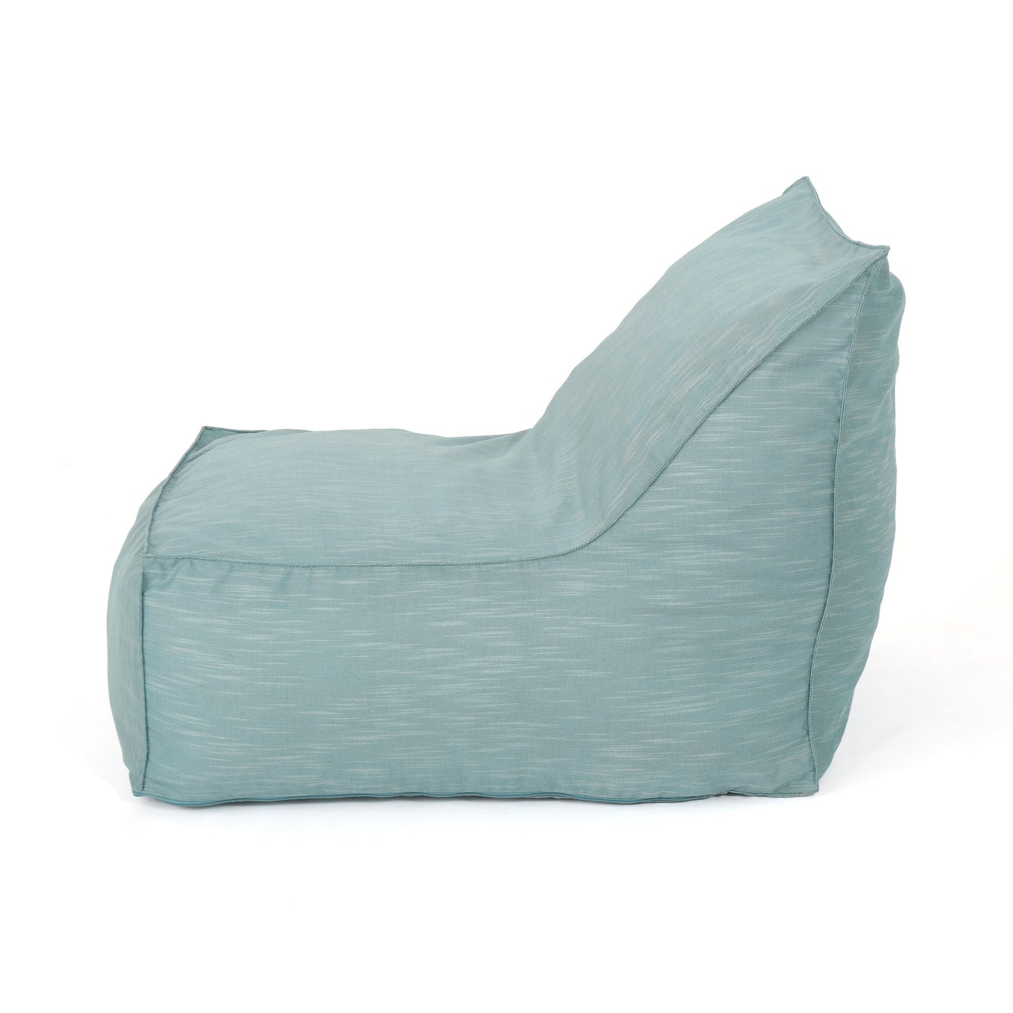 Ettie Modern 3 Ft. Water Resistant Fabric Bean Bag Chair, Teal, Soft Foam Filled SolidRoot Buy Furniture USA
