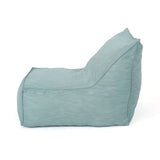 Ettie Modern 3 Ft. Water Resistant Fabric Bean Bag Chair, Teal, Soft Foam Filled SolidRoot Buy Furniture USA