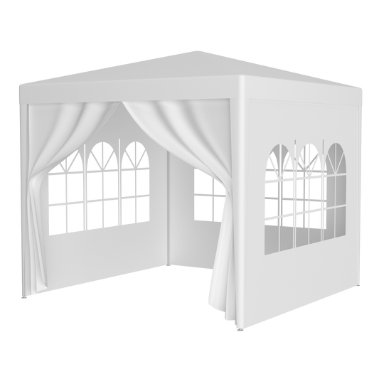 10'x10' Party Tent Outdoor Heavy Duty Gazebo Wedding Canopy + 4 Removable Walls SolidRoot Buy Furniture USA