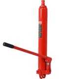 Hydraulic Long Ram Jack with Single Piston Pump and Clevis Base (Fits: Garage/Shop Cranes, Engine Hoists, and More): 8 Ton (16,000 lb) Capacity, Red Livingsource
