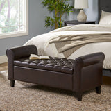 HAYES ARMED STORAGE BENCH Livingsource