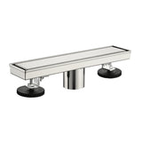 12 Inches Linear Shower Drain with Removable Cover, 304 Stainless Shower Drain Included Hair Strainer and Leveling Feet - SolidRoot Buy Furniture USA