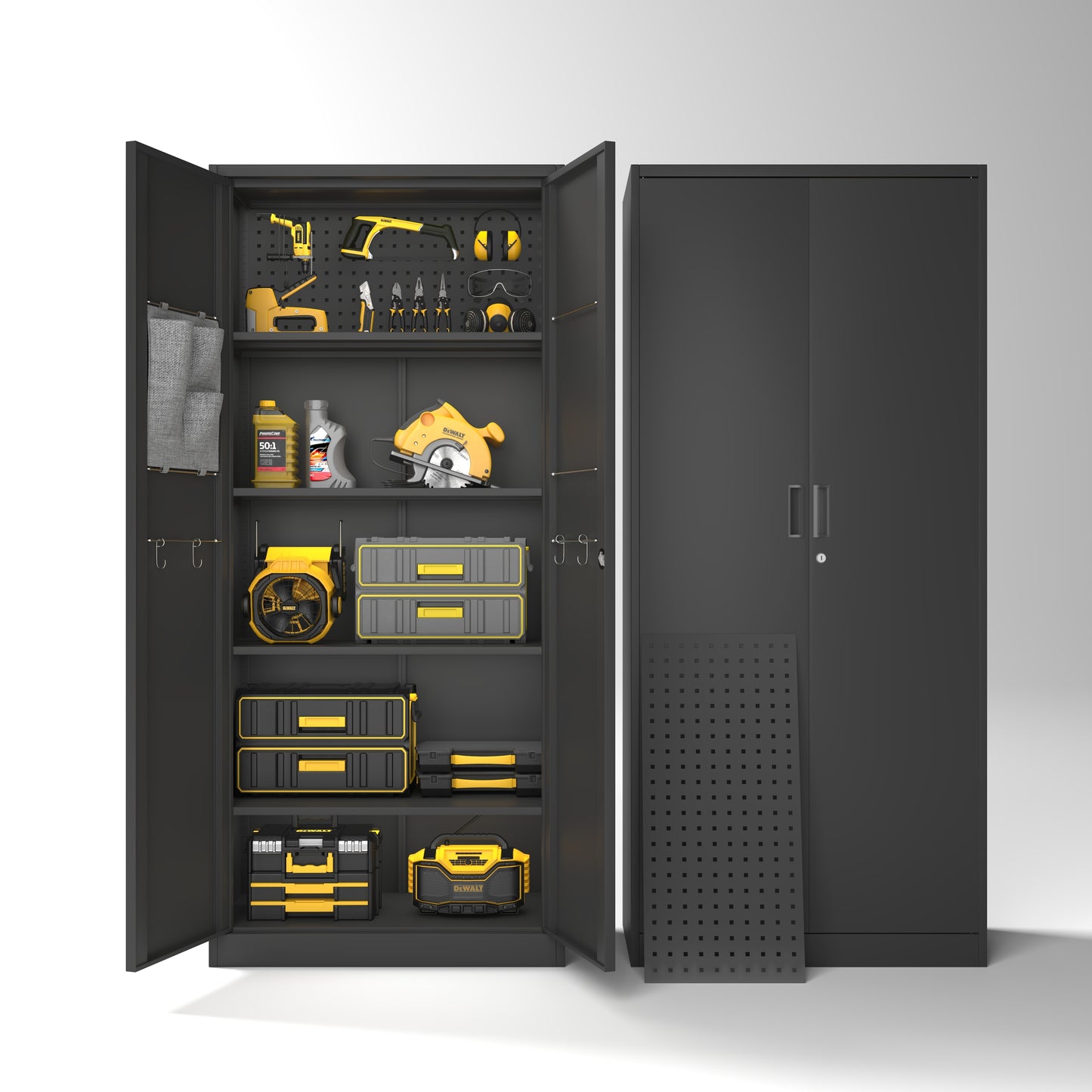 70 inches, modern kitchen storage cabinet, metal storage locker, which can be used in six layers. SolidRoot Buy Furniture USA