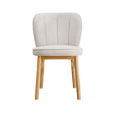 1 PC Wooden Frame Upholstered Shell Dining Chair,Modern Armless Chairs Comfor Kitchen Chairs for Living Room,Restaurant Livingsource