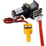 2000lb 12V ATV/UTV Electric Winch, Off-Road Waterproof Steel Cable Winch for ATV UTV Towing Trailer Winch - SolidRoot Buy Furniture USA