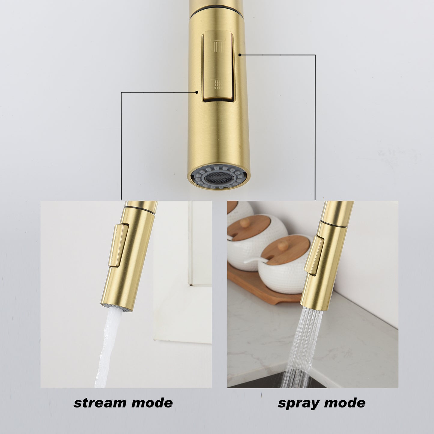Touch Kitchen Faucet with Pull Down Sprayer - SolidRoot Buy Furniture USA