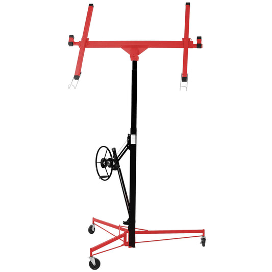Drywall Lift Panel 11' Lift Drywall Panel Hoist Jack Lifter, RED+BLACK SolidRoot Buy Furniture USA