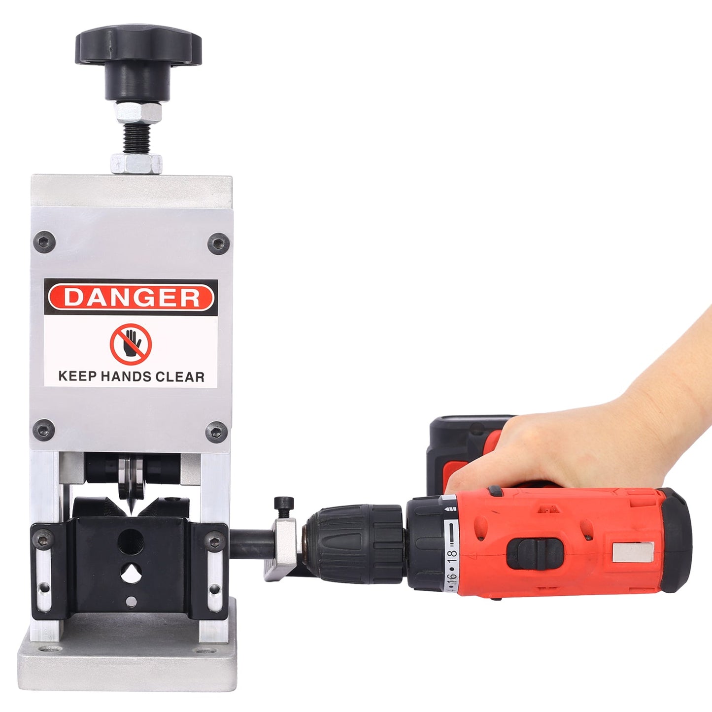 Manual Scrap Wire Stripping Machine, Drill Powered Copper Wire Peeler Machine, Scrap Cable Stripper for Wire Recycling, Compact & Portable Aluminum Alloy Construction, 0.06-0.98 inch Livingsource