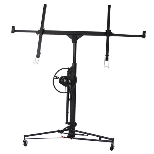Drywall Lift Panel 11' Lift Drywall Panel Hoist Jack Lifter, black SolidRoot Buy Furniture USA