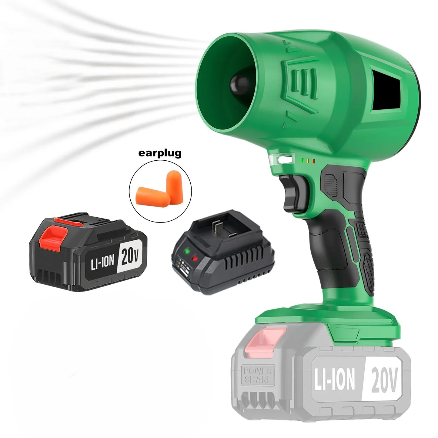 Cordless 20V Turbo Electric Leaf Blower for DIY and BBQ Cleanup. SolidRoot Buy Furniture USA
