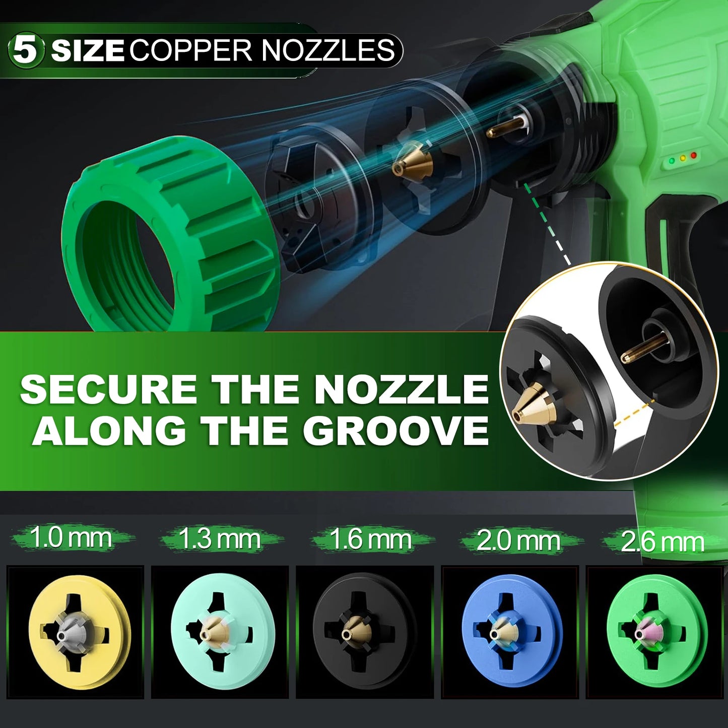 20V Cordless DIY Electric Spray Painting Gun Battery-Powered with Pressure Feed Local US Warehouse SolidRoot Buy Furniture USA