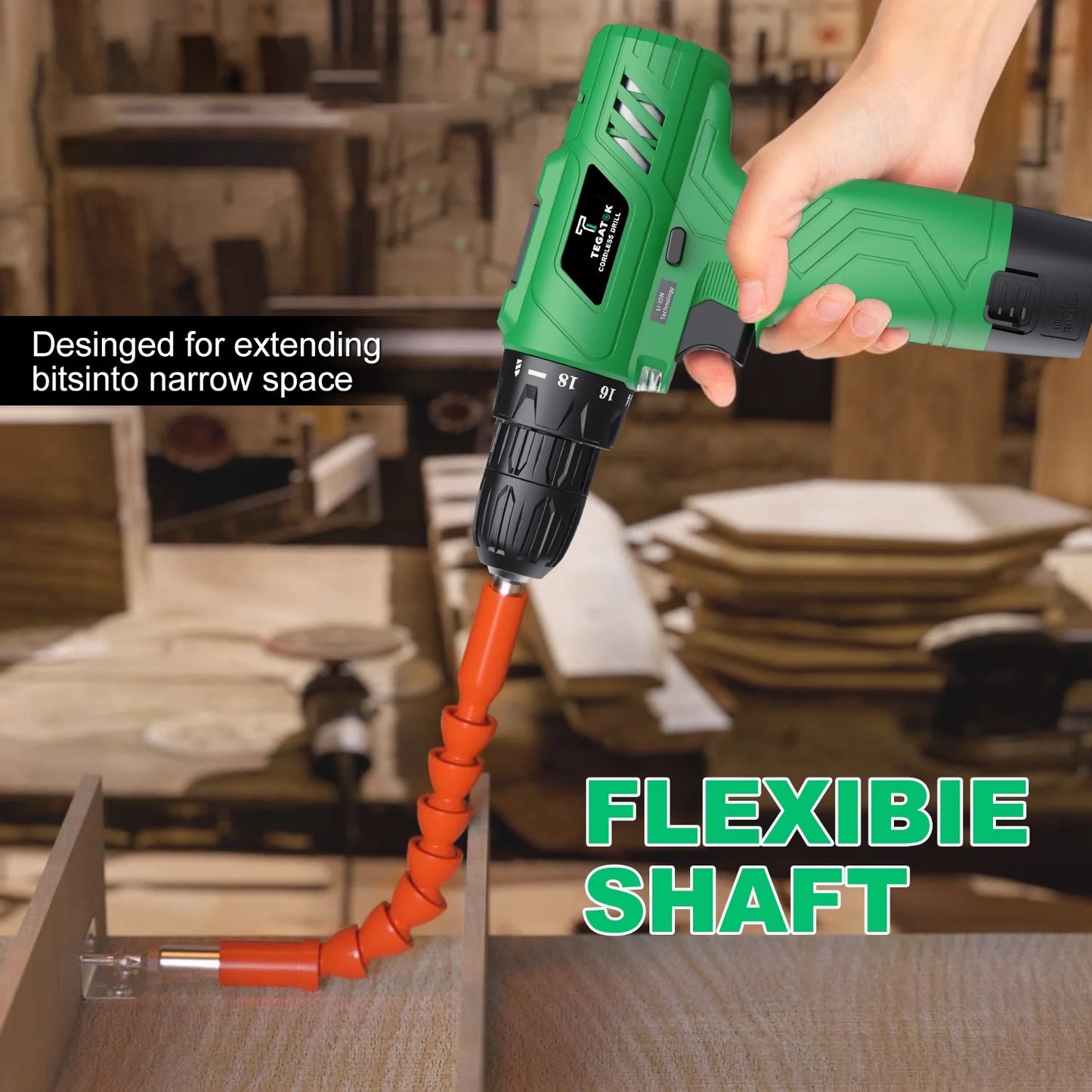12V Li-ion Cordless Drill Set with Single Speed Keyless Chuck & Brushed Motor Electric Power Tools for DIY US Local Warehouse SolidRoot Buy Furniture USA
