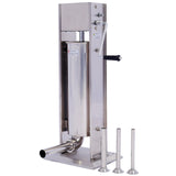 Stainless Steel Commercial Sausage Stuffer,Dual Speed Vertical Sausage Maker 11LB/5L, Meat Filler with 4 Stuffing Livingsource