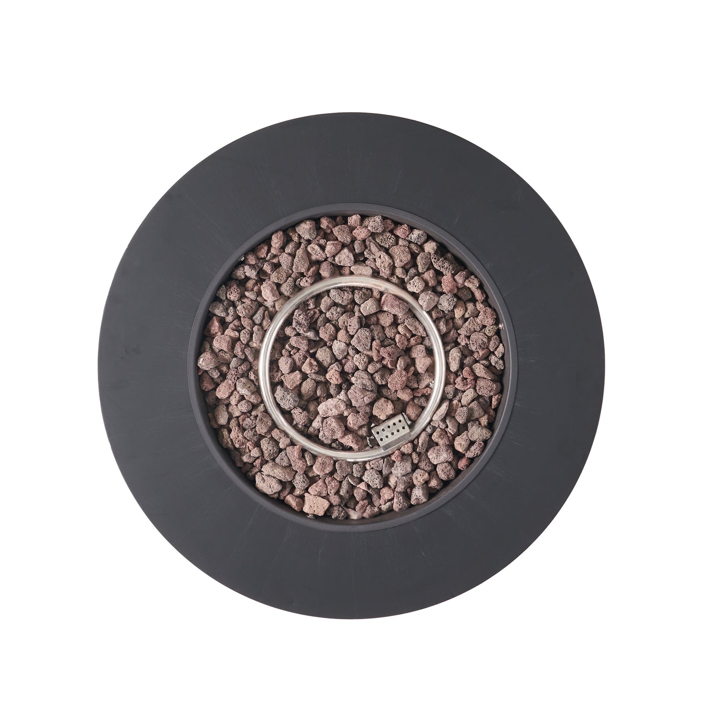 32" Patio 40,000 BTU Round Iron Propane Fire Pit, Dark Grey (Tank Cover not Included) - SolidRoot Buy Furniture USA